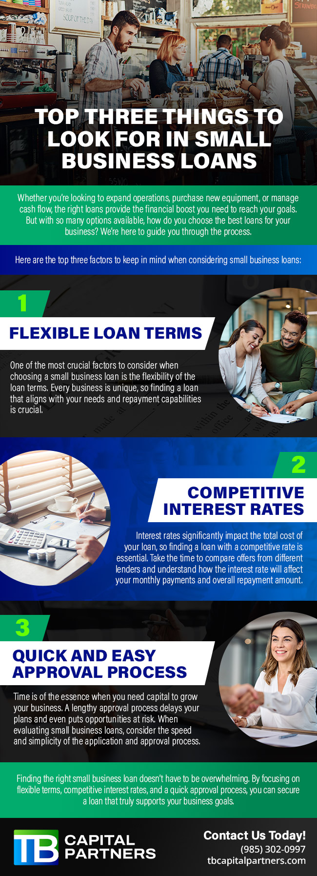 Top Three Things to Look for in Small Business Loans [infographic]